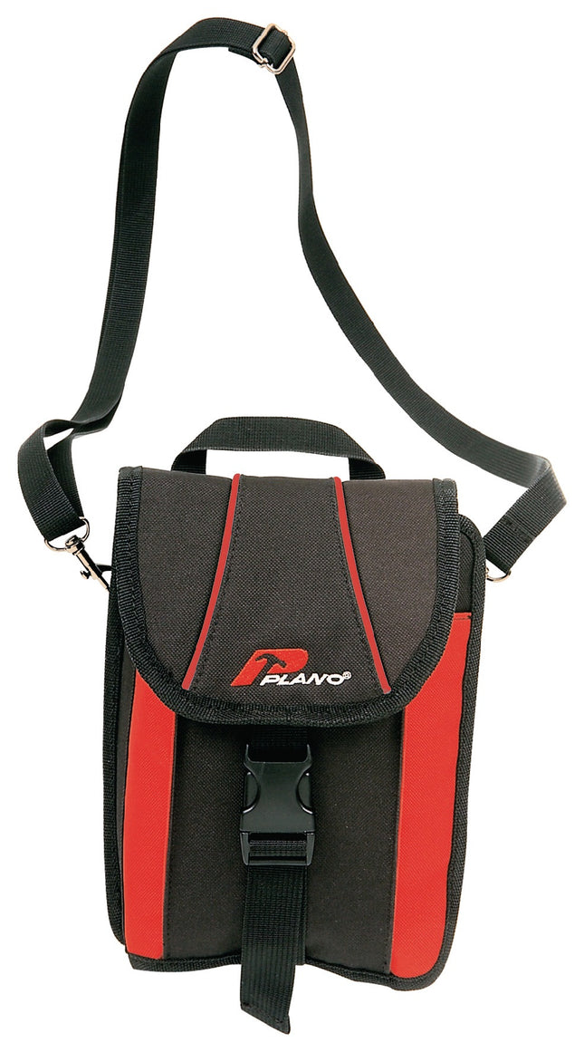 PLANO Werkzeugtasche 556 TB, Polyester, schwarz/rot, 185x245 mm – 132 g, Gepolsterte Tasche für empfindliche Geräte