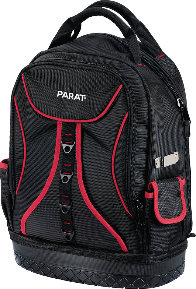 PARAT Werkzeugrucksack 5990830991 - Nylon schwarz/rot, 440 mm hoch – 2,16 kg, Hochwertiges Nylonmaterial