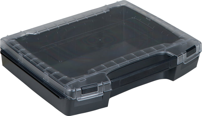BS – SYSTEMS Sortimentskasten i-BOXX 72, 367x x72 mm, transparent/schwarz, PC