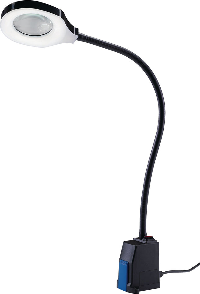 LED-Arbeitsleuchte 6 W mit Vergrößerungslupe, 550 lm, 6000 K, 3 m Kabel – HEDI