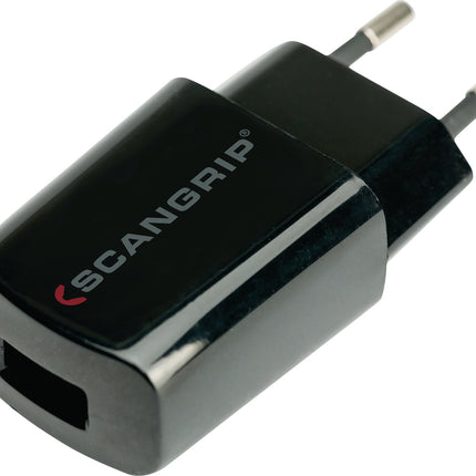 SCANGRIP USB-Ladegerät 03.5305, 5V DC 1A, Steckertyp F, 35x25x80mm