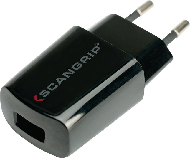 SCANGRIP USB-Ladegerät 03.5305, 5V DC 1A, Steckertyp F, 35x25x80mm – Aufladen USB-kompatibler SCANGRIP-Produkte