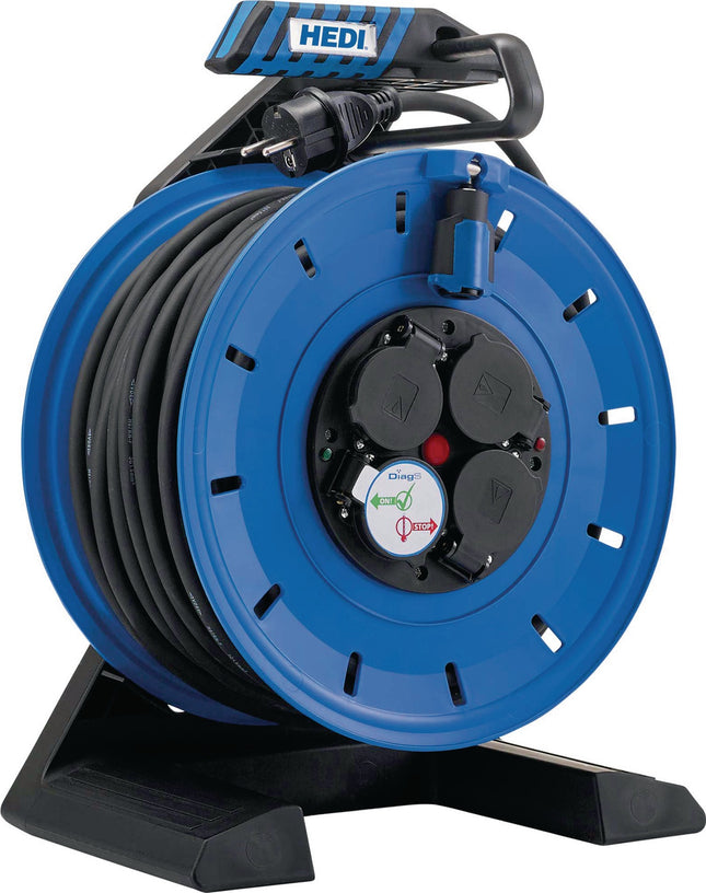 Kabeltrommel Gen 7 Champion 40m H07RN-F 3x1,5mm² 290mm 4 Schutzkontaktsteckdosen – HEDI