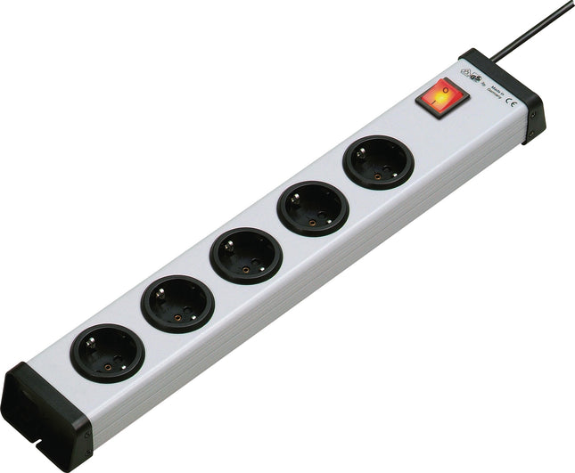 Steckdosenleiste 16 A 230 V, 5 Steckdosen, 1,5 m, H05VV-F 3x1,5 mm², JÄGER DIREKT