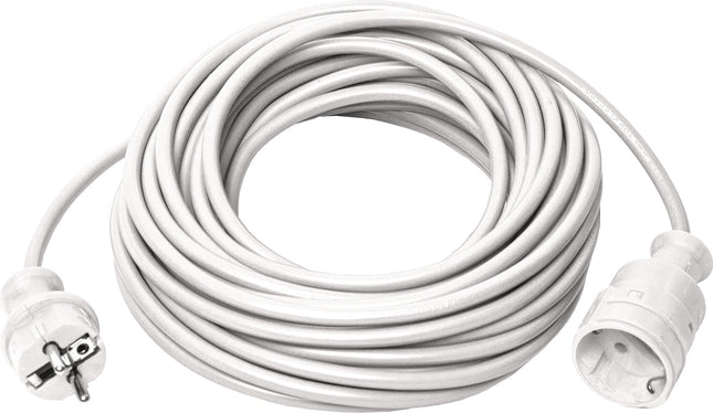 Schutzkontaktverlängerung – 16 A 230 V 3x1,5 mm², 3 m, H05VV-F, weiß, von Weingärtner