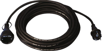 JÄGER DIREKT Schutzkontaktverlängerung 10m H05RR-F 3x1,5 mm² schwarz