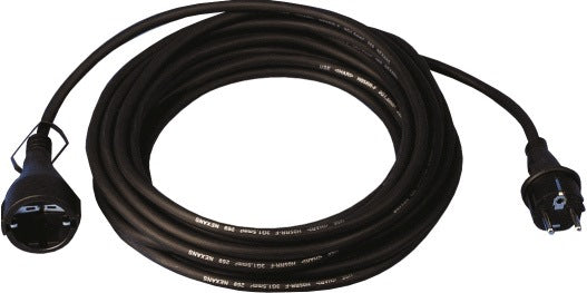 JÄGER DIREKT Schutzkontaktverlängerung 10m H05RR-F 3x1,5 mm² schwarz