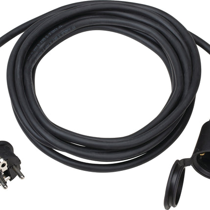 WEINGÄRTNER Schutzkontaktverlängerung 10m H05RR-F 16A 230V IP44 schwarz