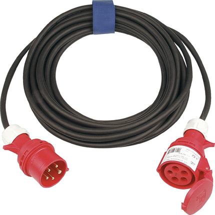 CEE-Verlängerung 16 A 400 V 10 m H07RN-F 5x1,5 mm² schwarz IP44 JÄGER DIREKT