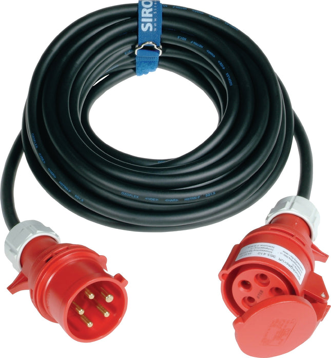 CEE-Verlängerung mit Phasenwender 16 A 400 V 10 m H07RN-F 5x2,5 mm² IP44 JÄGER DIREKT