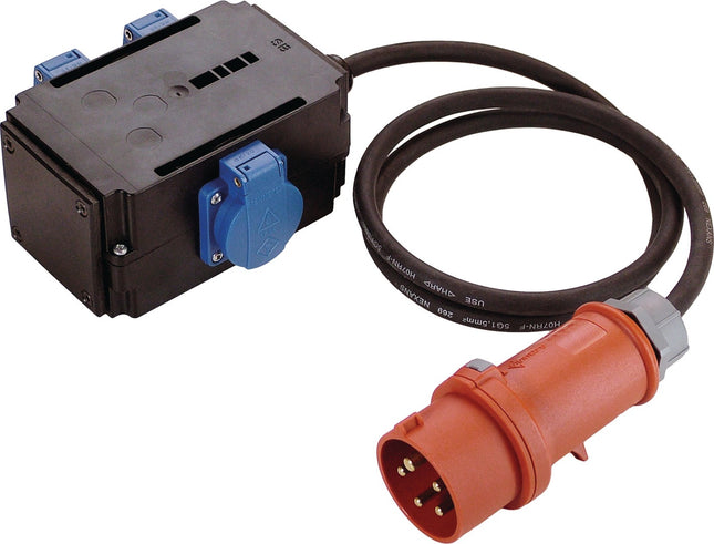 Kompaktverteiler MIXO NAGOLD CEE-16 A, 5-polig, 3x Steckdose 230V, IP44 – AS-SCHWABE