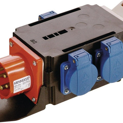 CEE-Adapter MIXO BRIGACH 1xCEE-Stecker 400V, 16 A, 5-polig IP44 – Gehäuse aus hochbruchfestem Spezialkunststoff