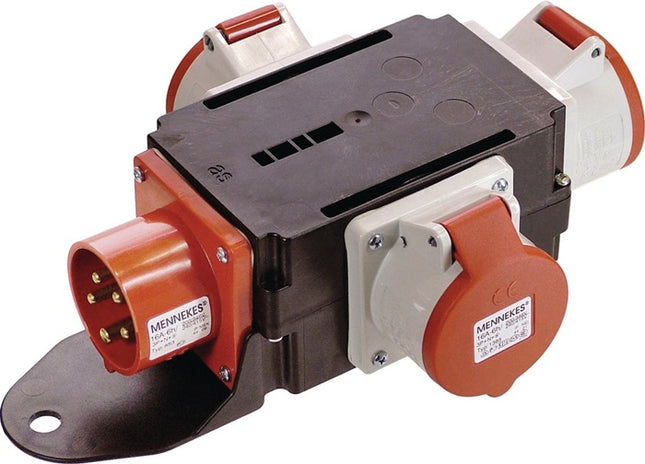 CEE-Adapter MIXO RHEIN 1xCEE-Stecker 400V, 16 A, 5-polig IP44 – Gehäuse aus hochbruchfestem Spezialkunststoff