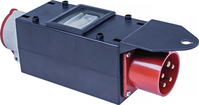 CEE-Adapter MIXO NAHE 1xCEE-Stecker 400V, 32 A, 5-polig IP44 – Gehäuse aus hochbruchfestem Spezialkunststoff