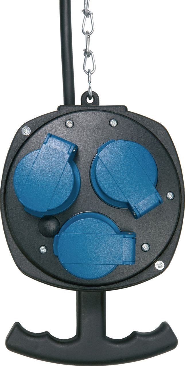 Hängestromverteiler – CEE 5-polig 400V/16A mit 2x CEE 5-polig und 3x 230V/16A, IP44, 3m Leitung