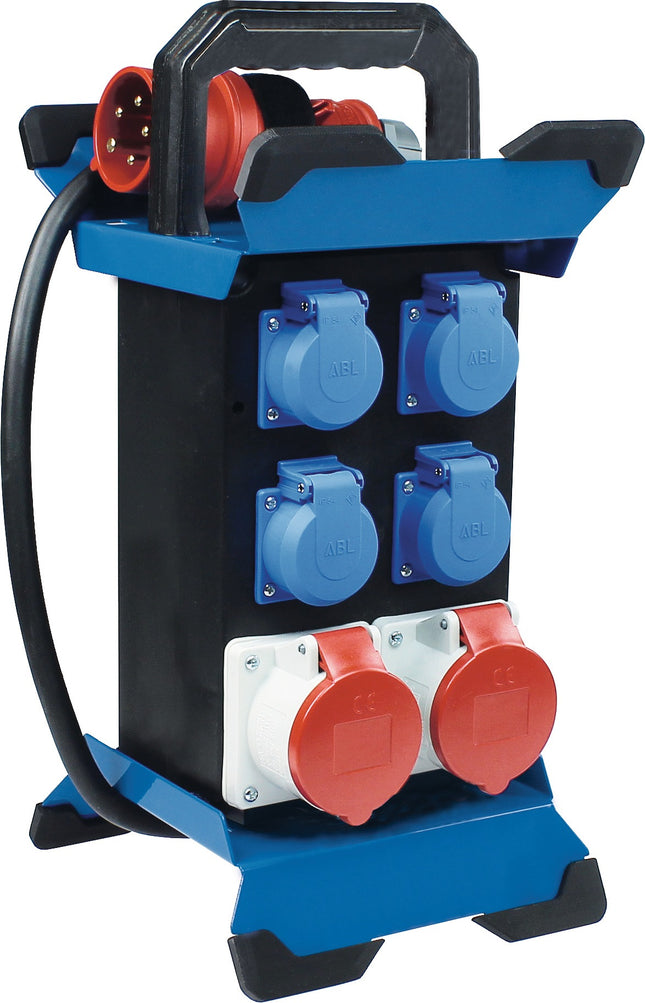 AS-SCHWABE CEE-Standstromverteiler STECKY 11+ mit CEE-Stecker 400V, 16A, 5-polig