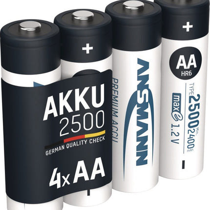 ANSMANN maxE Akkuzelle 1,2 V 800 mAh R03-AAA-Micro HR03, 4 Stück im Blister
