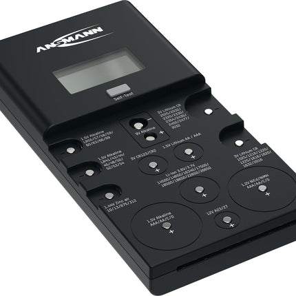 ANSMANN Batterie-/Akkutester für Akkus und Batterien, 1 x 9V Blockbatterie
