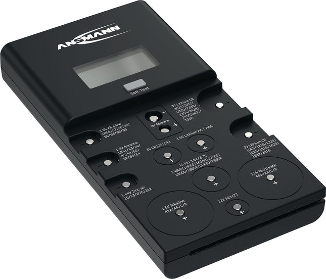 Batterie-/Akkutester für Akkus und Batterien, 1 x 9V Blockbatterie – ANSMANN