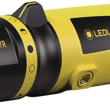 LEDLENSER LED-Taschenlampe EX7R, 50-220 lm, Akku Li-Ion, 65-140 m, schwarz/gelb
