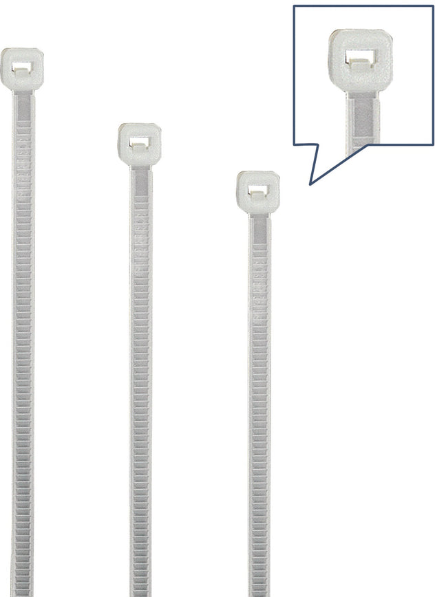 Kabelbinderset 350-teilig Polyamid 6.6 natur – neko NW-SET 2 – 350-teiliges Set Kabelbinder in Naturfarbe