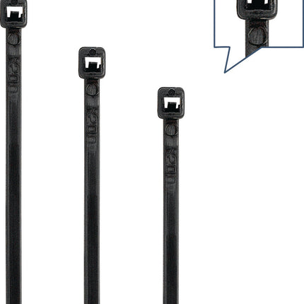 Kabelbinderset 500-teilig Polyamid 6.6 schwarz – UV-beständig