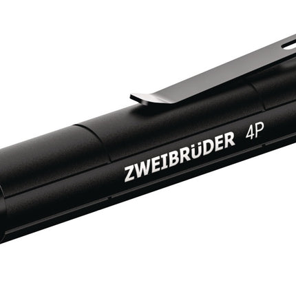 ZWEIBRÜDER LED-Taschenlampe ZB4P, 50-400 lm, Akku Li-Ion, 30-90 m, schwarz