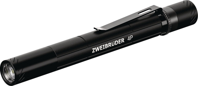 LED-Taschenlampe ZB4P, 50-400 lm, Akku Li-Ion, 30-90 m, schwarz – ZWEIBRÜDER