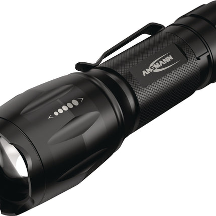 ANSMANN LED-Taschenlampe Action 400 UV, 90/24 Lumen, 3x AAA, schwarz
