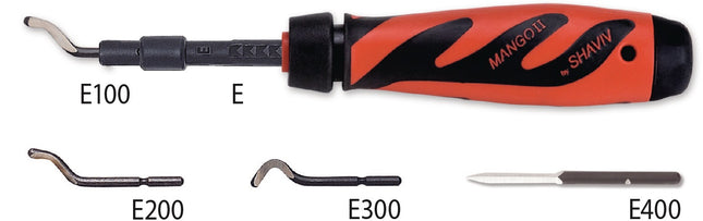 Entgraterset Mango II Multi Set E – Handentgrater für Bohrungen, Nuten und Kanten – VARGUS