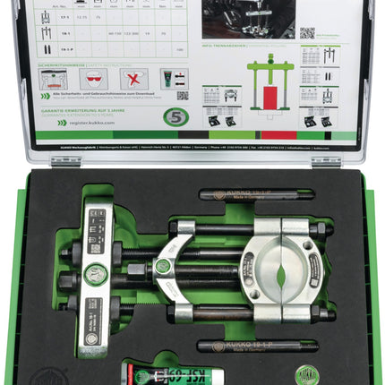 KUKKO Trennvorrichtungssatz 17, Öffnung A 12-75 mm, Spanntiefe 300 mm, Modell 17-A – 4,77 kg