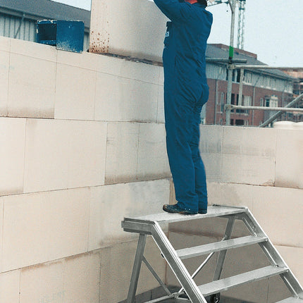 Maurertreppe aus Aluminium, Tritthöhe 0,23 m, Stufen 1,15 x 0,19 m, 29 kg – MÜBA