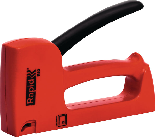 RAPID Handtacker 53 aus ABS-Kunststoff mit Unterladermagazin, für Klammern Typ 53 bis 10 mm