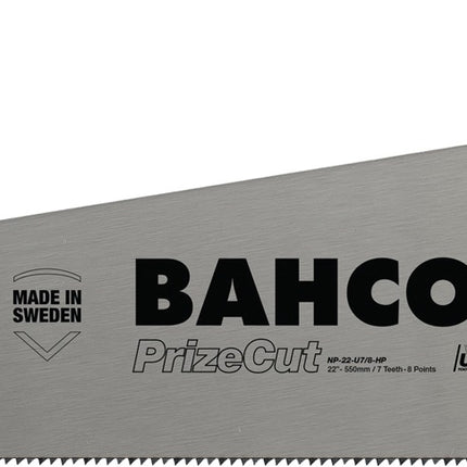 BAHCO Handsäge Prizecut Blattlänge 475 mm 7 ZpZ universelle Zahnung – Zähne pro Zoll, gehärteten Zahnspitzen