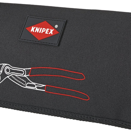 KNIPEX Cobra-Set 5-teilig in Rolltasche, grau atramentiert – 5-teiliges Zangenset, Selbstklemmend an Rohren und Muttern