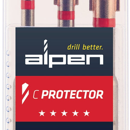 ALPEN Fliesenbohrer-Satz C PROTECTOR 3-teilig Ø 6/8/10 mm – Keine Kühlung erforderlich