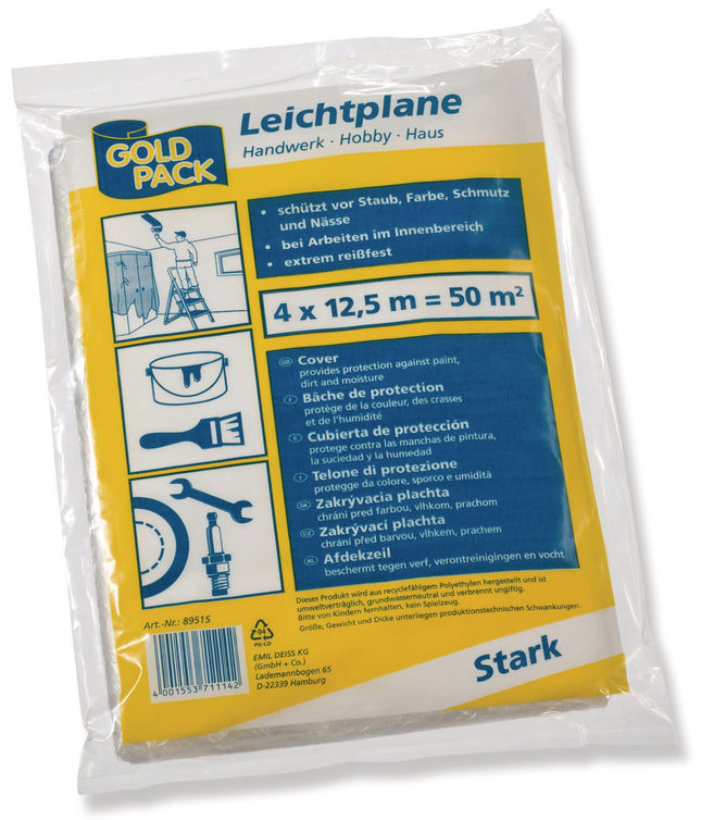 Plane B4000xL5000mm S.45 µm DEISS – Z.B. als Abdeckfolie bei Malerarbeiten
