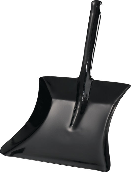 Kehrschaufel  mit Düllgriff Metall schwarz lackiert Blatt L230xB260 mm