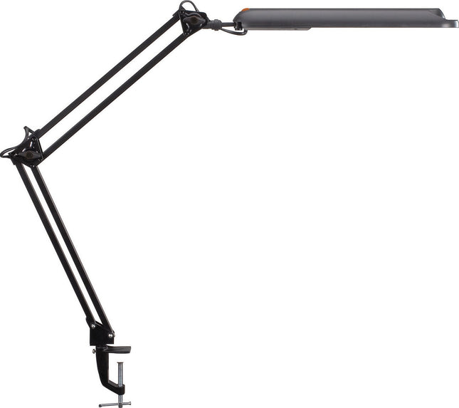 Maul – LED-Schreibtischleuchte mit Tischklemme, schwarz, max. 380 mm Höhe
