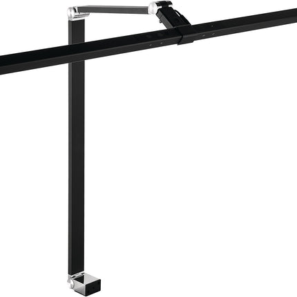 Schreibtischleuchte Alu/Kunststoff schwarz, Höhe 720 mm, mit Tischklemme und LED