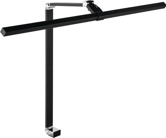 LED Schreibtischleuchte Alu/Kunststoff schwarz, Höhe 720 mm, mit Tischklemme