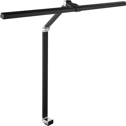 Schreibtischleuchte Alu/Kunststoff schwarz, Höhe 720 mm, mit Tischklemme und LED