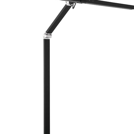 Schreibtischleuchte Alu/Kunststoff schwarz, Höhe 720 mm, mit Tischklemme und LED