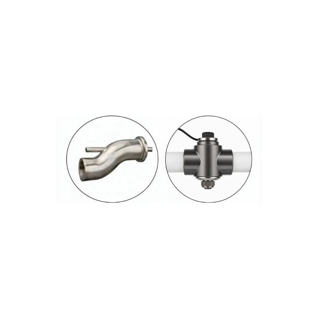 SPRITZJET TWIST FIX L 600 – Spritzkopf gerade, ALU 360° mit Kegelhahn