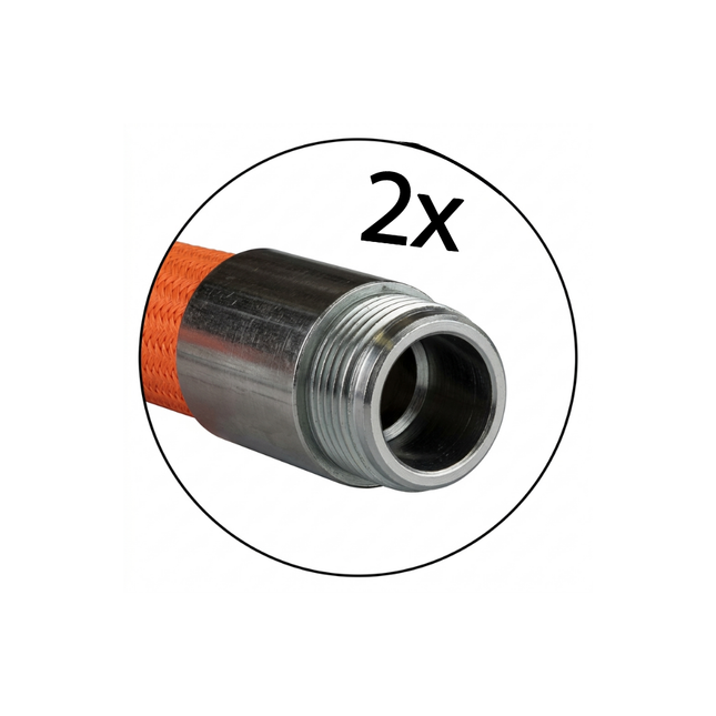 Mörtelschlauch ULTRALIGHT 42 mm, 2x Tülle 2" AG, 40 bar
