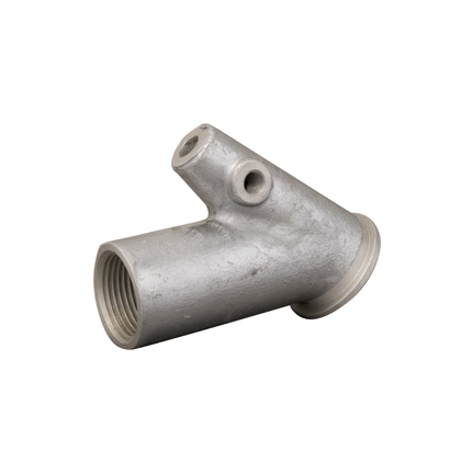 Spritzkopf 25 aus ALU – 1" IG (25 mm) – 30°/45° gekröpft oder gerade – für Schrauben mit M10 Gewinde