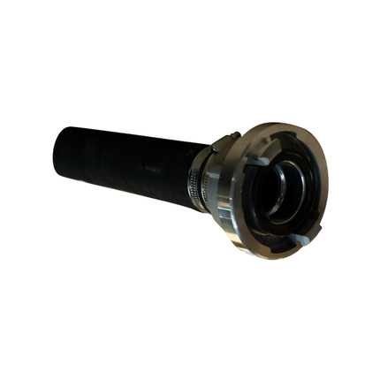 Förderschlauch Gummi 42 mm mit Storz C-Kupplungen und Klemmen, 10 bar