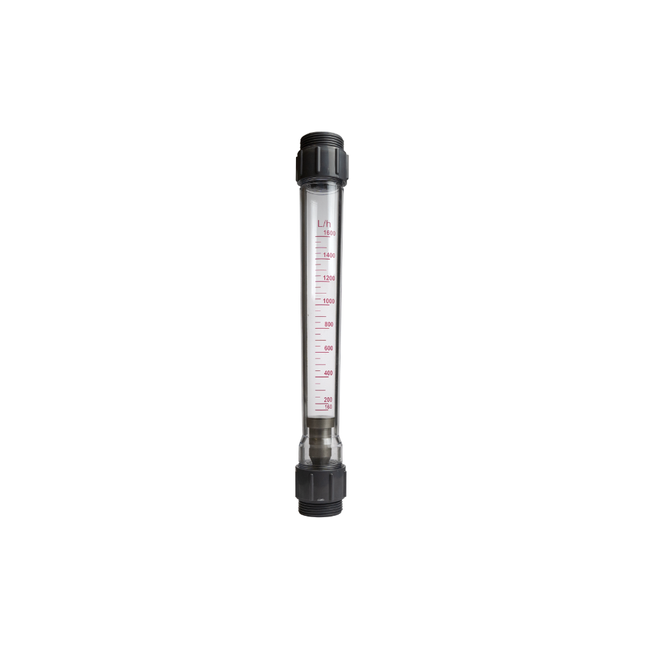 Wasserdurchflussmesser Typ 1600 Durchflussmenge 160-1600 l/h, komplett mit Verschraubungen 1 1/4“ AG