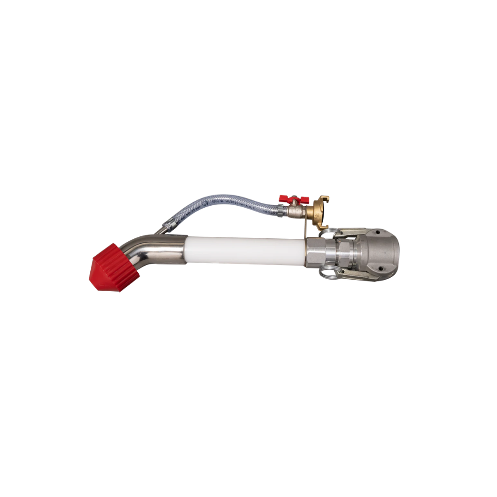 SPRITZJET TWIST FIX L 600 – Spritzkopf gerade, ALU 360° mit Kegelhahn