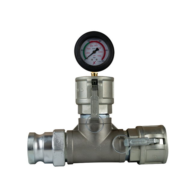Mörteldruckmanometer VARIO 0-100 bar, ohne Schutzbügel, Anschluss unten
